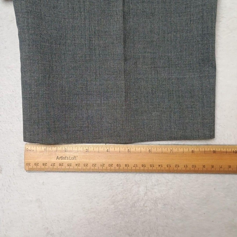 Brooks Brothers Pant Men 33x30 Gray Wool Classic Lined Dress Flat Front Suit USA - Picture 14 of 15